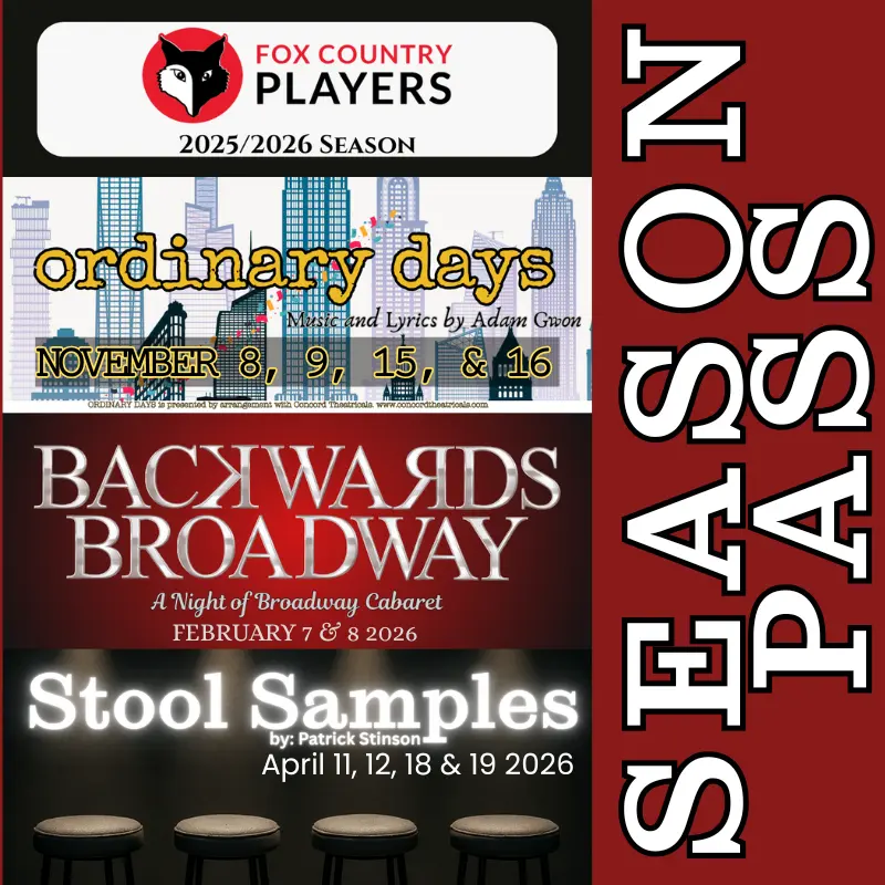 Fox Country Players 2025-2026 Season Pass